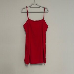 A New Day Red Sleeveless Fitted Mini Dress
